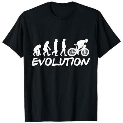 Divertente Bicicletta Evolution Cycling Maglietta
