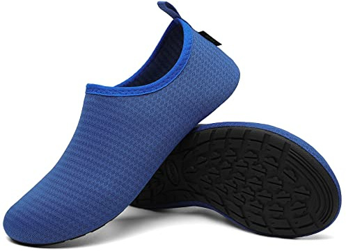 SAGUARO Unisex tofflor Atmungsaktiv halkfri toffel inomhus toffel toffel, Geèdeblå, 40/41 EU