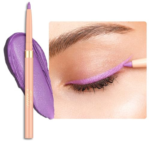 OULAC Matita Occhi Waterproof, Eyeliner Viola Mat Girevole, Colore Intenso, Dura 12 Ore +, Texture Liscia e Cremosa, Non Trasferibile, Vegan (09) Sweet Taro