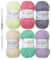 MOIDHSAG Sparkles Dish Scrubs Yarn For Dishcloths Crocheting Polyester Yarn Handmade Scrubs Yarn Crochet Yarn With Knitting Hook