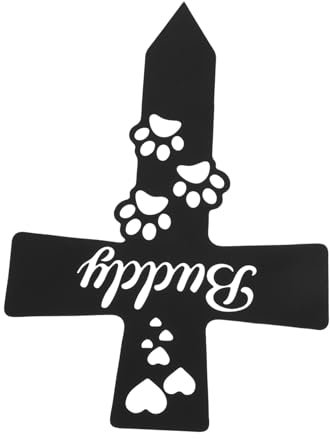 VICASKY Piquet commémoratif pour animal de compagnie Pierre tombale élégante pour le jardin Plaque commémorative élégante avec design élégant Pour l'extérieur Durable et souvenir