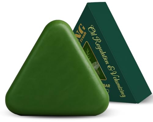 NHPY Shampoo Solido Triangolo Naturale,Shampoo Sapone Crescita Capelli, Shampo Solido Acqua Riso Contro Caduta Capelli Con Estratto Cipresso