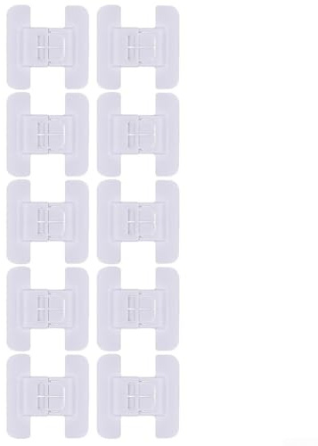 Childproof Lock Set for Refrigerator Doors, Cabinets, Wardrobes, Drawers Plastic Locks to Protect Kids from Harmful Household Areas
