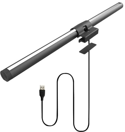 Dreuhuing Computer Beleuchtungsleiste - Einstellbare Lampe Mit 3 Farben Und Blendschutz | Bildschirm Und Schreibtisch Lichtleiste | Für Büro, Zuhause, Wohnheim, College, Tisch, Werkbank,