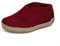 glerups dk Unisex - Kinder Hausschuhe,Jungen,Mädchen Hüttenschuhe,Ledersohle,lammfell Schafwolle Winter Pantoffel,Rot,30 EU / 11.5 UK Child