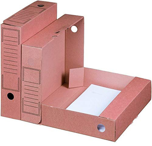 Archiv-Ablagebox braun 265 x 75 x 324 mm Archiv Karton 20 Stück