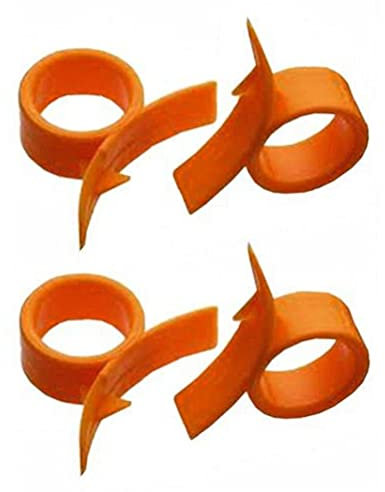 4pcs Orange Peelers Plastic Round Citrus Peel Remove Tool Fruit Skin Slicer for Lemon Shaddock