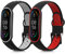 kwmobile 2X Sportarmband kompatibel mit Xiaomi Mi Smart Band 6 / Mi Band 6 / Band 5 Armband - Fitnesstracker Band Set aus TPU Silikon