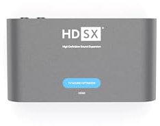 HDSX TV Sound Optimizer HDMI ARC | Gleichmäßige Lautstärke, klare Sprache für TV, Streaming und Gaming | Premium TV Sound | PCM 2.0 | Virtueller 3D-Klang HDSX.360 | PassTHRU für DD5.1, DD+, Atmos