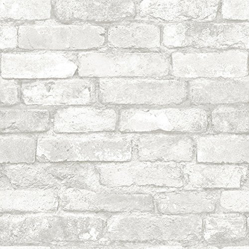 Carta da Parati Autoadesiva Mattone, Pietra Grigio Effetto Mattone Carta da Parati, Rimuovibile Vinile Staccare e Attaccare Carta a Contatto Rotoli per Soggiorno, Cucina, Bagno Decor (1000cm, A5)