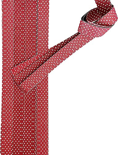 Fröbelsterne, Papierstreifen Punkte Glitter Rot, 16 Streifen, 15mm x 450mm