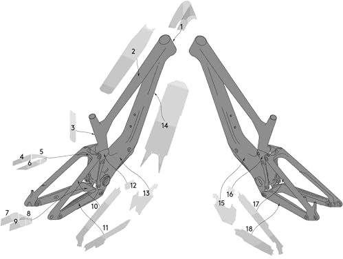 Syncros Ransom 24 Carbon Rahmenschutzfolien Set matt klar