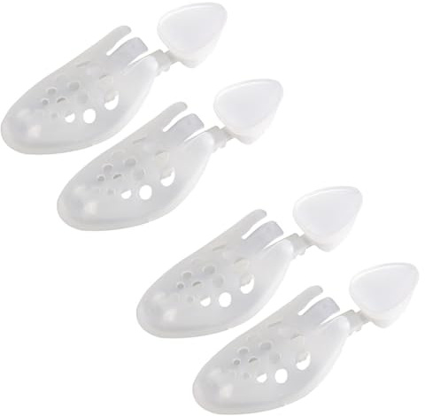 JSHshield 2 Pares de Zapatas de Plástico Prácticas,Camillas de Zapatos de Plástico Livianas Ajustables,Soporte para Moldeador de Soporte de Botas para Hombres y Mujeres