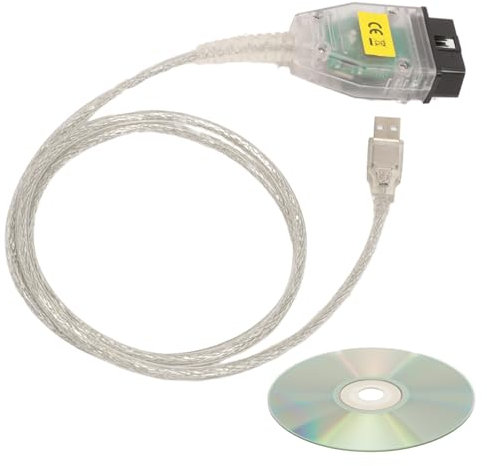 AUROLYNNE K+DCAN Cable de diagnóstico OBD2 USB, cable de interfaz de codificación e interruptor para R56, E87, E93 y E70 FT232RQ dispositivo de diagnóstico e interfaz de diagnóstico