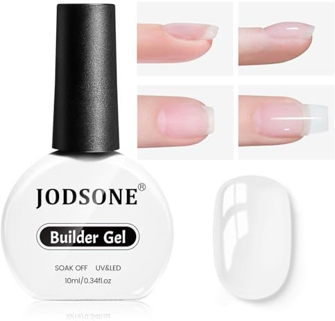 JODSONE 10 ML Builder Gel Nail Set Constructor de Uñas para Uñas Apex y Extensión Fortalecedor Duro Necesidad de curar por la lámpara de uñas