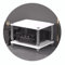 AV Regal 4 Ebenen HiFi Plattenspieler Ständer mit stoßdämpfenden Füßen, Weiß, 60 x 48 x 40 cm