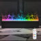 Caminetto con fiamma colorata ad atomizzazione d'acqua, camino ad atomizzazione, 7 modalità colore, fiamma realistica, effetto 5D, con telecomando/touch screen,100cm/39.3in
