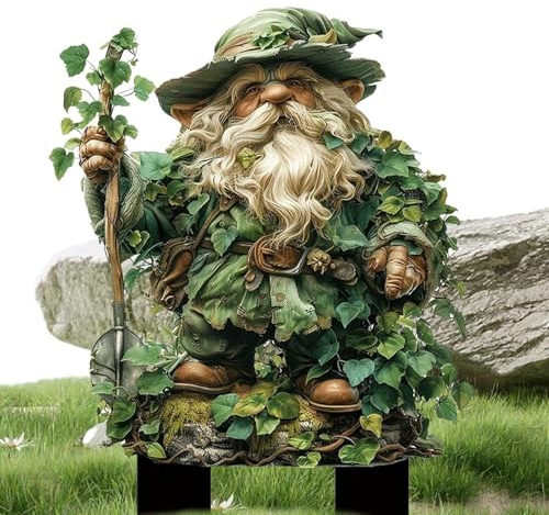 Estacas de jardín de Hadas, árbol de la Tierra de Hadas, Estatua de jardinería de de 9 Pulgadas, Inserto de Suelo al Aire Libre, decoración de Maceta acrílica 2D para Patio, césped, Patio, Uso