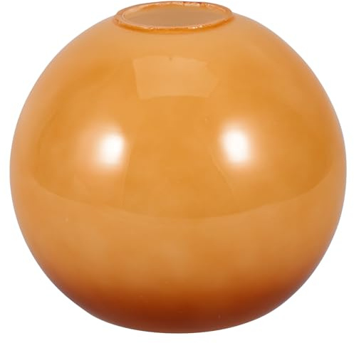 Hemobllo Paralume di ricambio in vetro sferico, 150 mm, per lampada a sospensione, illuminazione interna, bordi arrotondati, paralume decorativo a sospensione