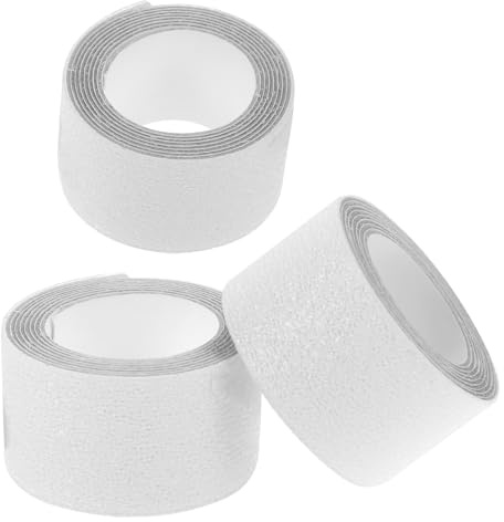 BIUDECO Pegatinas Antideslizantes para Suelo de Baño y Escalera, Adhesivo Removible de Goma, Protección contra Caídas, 2 Piezas Transparentes