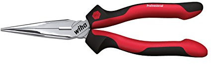 Wiha Z 05 0 200 05SB - Pinza a becchi piatti e tondi con tagliente extra lungo
