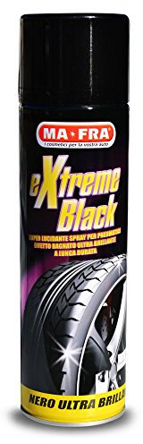 Mafra, Extreme Black, schwarzes, ultra-glänzendes Reifenspray mit Nasseffekt, verhindert Rissbildung, ist gegen Regen und häufiges Waschen beständig, Menge 500 ml