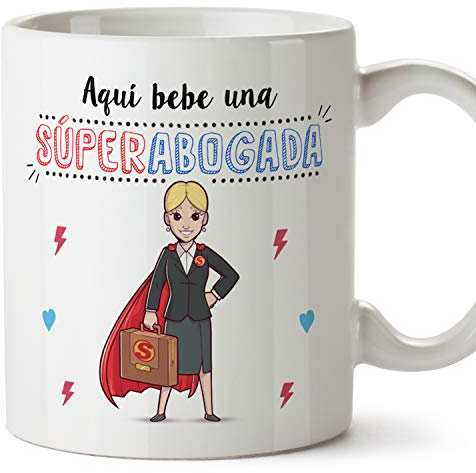 MUGFFINS Taza Abogada (Superhéroes() - Regalos Originales y Divertidos de Derecho