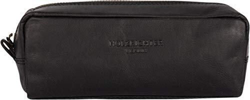 HOLZRICHTER Berlin Stifte-Etui No 1-1 schwarz-anthrazit - Federmappe handgefertigt aus Premium-Leder