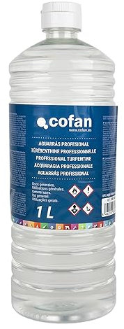 Cofan Aguarrás Profesional | Capacidad de 500 ml o 1 L | Ideal para disolver (1 L)