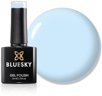 Bluesky Gel Nail Polish 10ml, Baby Blue - DC108, Blue Soak-Off Gel Polish for 21 Day Manicure, Professional, Salon & Home Use, Requires Curing Under UV/LED Lamp