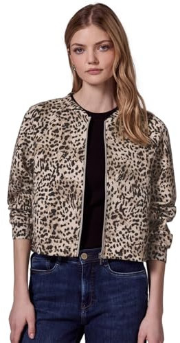Street One Studio Damen Blouson mit Leo-Muster