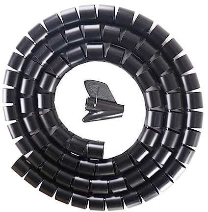 DOITOOL Organisateur De Câbles Spirale Manchon De Gestion De Câbles Support De Fil Accessoires pour Ordinateur Téléviseur Système Audio