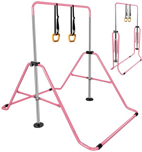 hotsizz Barre de Gymnastique télescopique pour Enfants, conçue pour Une Utilisation familiale à l'intérieur comme à l'extérieur, Barre Gymnastique adaptée aux Enfants de 3 à 12 Ans