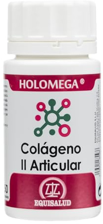 Holomega Colágeno II Equisalud 50 Cápsulas | Colágeno Tipo II, Condroitín Sulfato y Membrana de Huevo | Complemento Alimenticio para Bienestar Articular