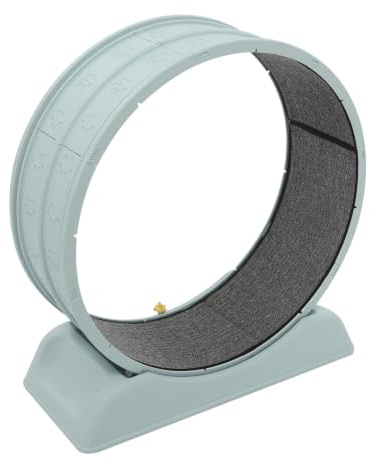 Roue d'exercice pour Chat 80cm Grande Roue Chat Intérieure Silencieux (Bleu)