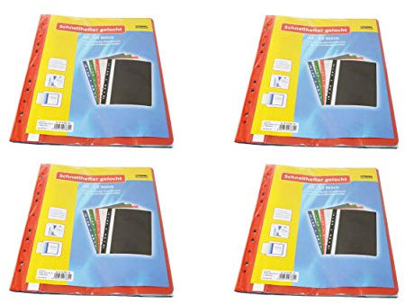 Idena 307862 - Schnellhefter A4 gelocht, aus Kunststoff (40 Hefter)