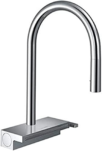 hansgrohe Aquno Select M81 - Köksblandare med utdragbar handdusch, med slangbox (sBox), 3 stråltyper, Kökskran med utloppshöjd 170 mm, Köksarmatur med svängbar pip, krom, 73831000