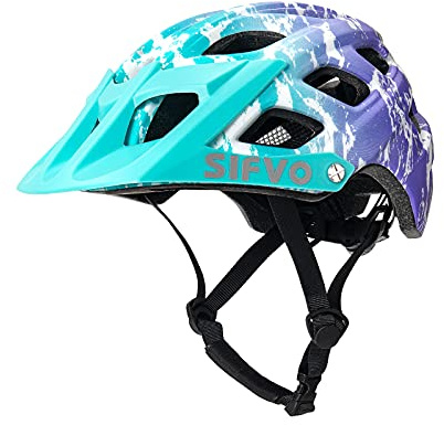 SIFVO Kids Bike Helmet Kids Helmet Age 6 + Boys and Girls Bike Helmets with Cool Visor, Bike Helmets for Kid, Youth Bike Helmet Adjustable & Lightweight (54-57cm)