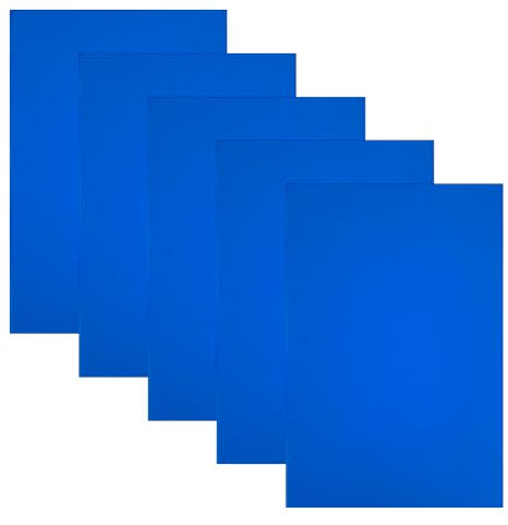 PH PandaHall 5 Packung Farbige Acrylplatten Transparente Gussplatten Durchscheinende Blaue Kunststoffplatten Laserschneideplatten Für DIY Kunsthandwerk Bilderrahmen Schilder Ausstellungsprojekte