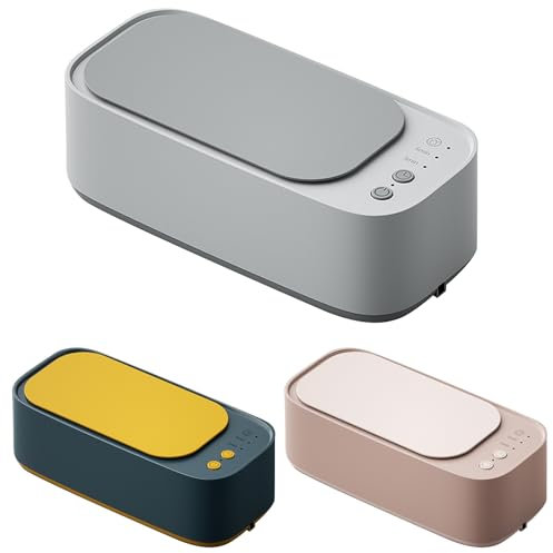 Nettoyeur à ultrasons 45000 Hz - Appareil de nettoyage à ultrasons - 350 ml - Appareil de nettoyage de lunettes - Haute fréquence - Avec 3 modes de nettoyage, Tissu
