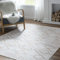 TOPICK Teppich Fußmatte Waschbar Fussmatte Innen Außen Modern Geometrischer Teppich Dünn Antibakterieller Faltbar rutschfest Türmatte für Haustür Eingangs Küche Patio Flur Schlafzimmer 90x150cm Taupe