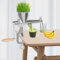 TONFEION Spremiagrumi manuale in acciaio inox, spremiagrumi professionale con morsetto a forma di C, piedini antiscivolo e colino per verdure, frutta, erba di grano