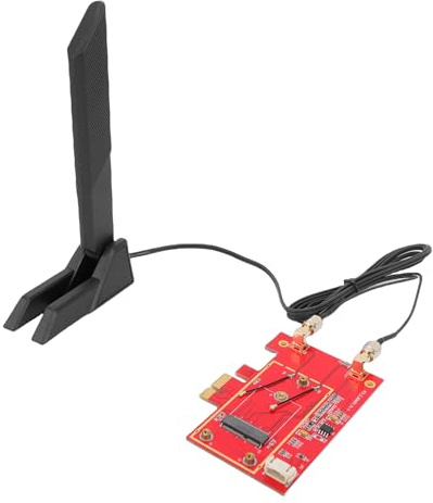 Plyisty Tarjeta WiFi 7 PCIE, Tarjeta WiFi para PC De Sobremesa, Tribanda 2,4Ghz 5Ghz 6Ghz, 4200 Mbps, Bluetooth 5.2, Antena 10 Db, Compatible con Placas Base 3160 3165, para 10 11