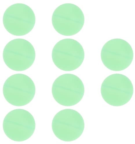 ibasenice Lot de 10 Balles de Tennis de Table Lumineuses Réutilisables en PP Blanc 40mm pour Décoration de Fête et Jeux de Groupe en Extérieur