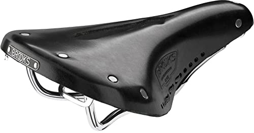 Brooks England B17 Carved, Iconic Cut-Out Handmade Leather Bike Saddle, Black, Short
