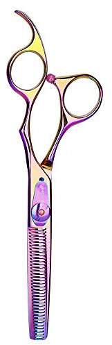 Olivia Garden Haarschneide-Schere SilkCut Effilierschere BCA Rainbow 6,35 Zoll