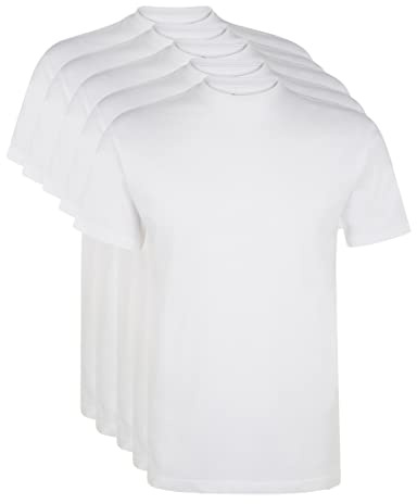 Ultrasport Herr T-shirt för sport och fritid, rund urringning, 5-pack