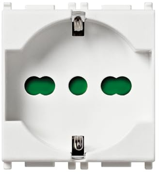 Vimar Presa 2Pcon T 16A Universale, Bianco