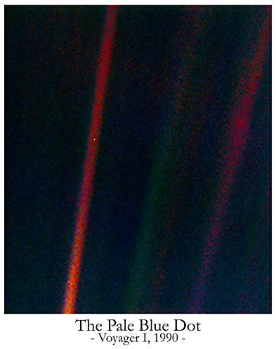 Der blassblaue Punkt Poster Druck Astronomie Poster Wissenschaft Poster Wissenschaft Dekor Weltraum Poster Kunst Weltraum Kunst Weltraum Dekor (10x15cm)