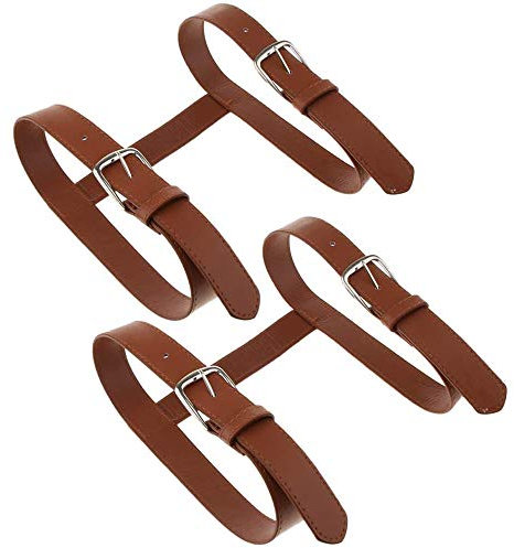 POFET 2 correas de transporte para manta de picnic, manta de viaje, correa de transporte de cuero